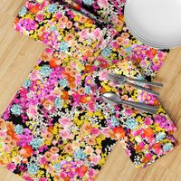 Summer Bright Floral // Black