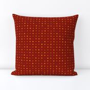 lingua geometrica - red and gold