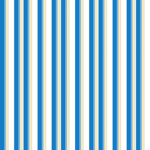 Stripe, yellow, blue and white