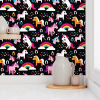 Unicorn rainbow dream adorable horse illustration for girls