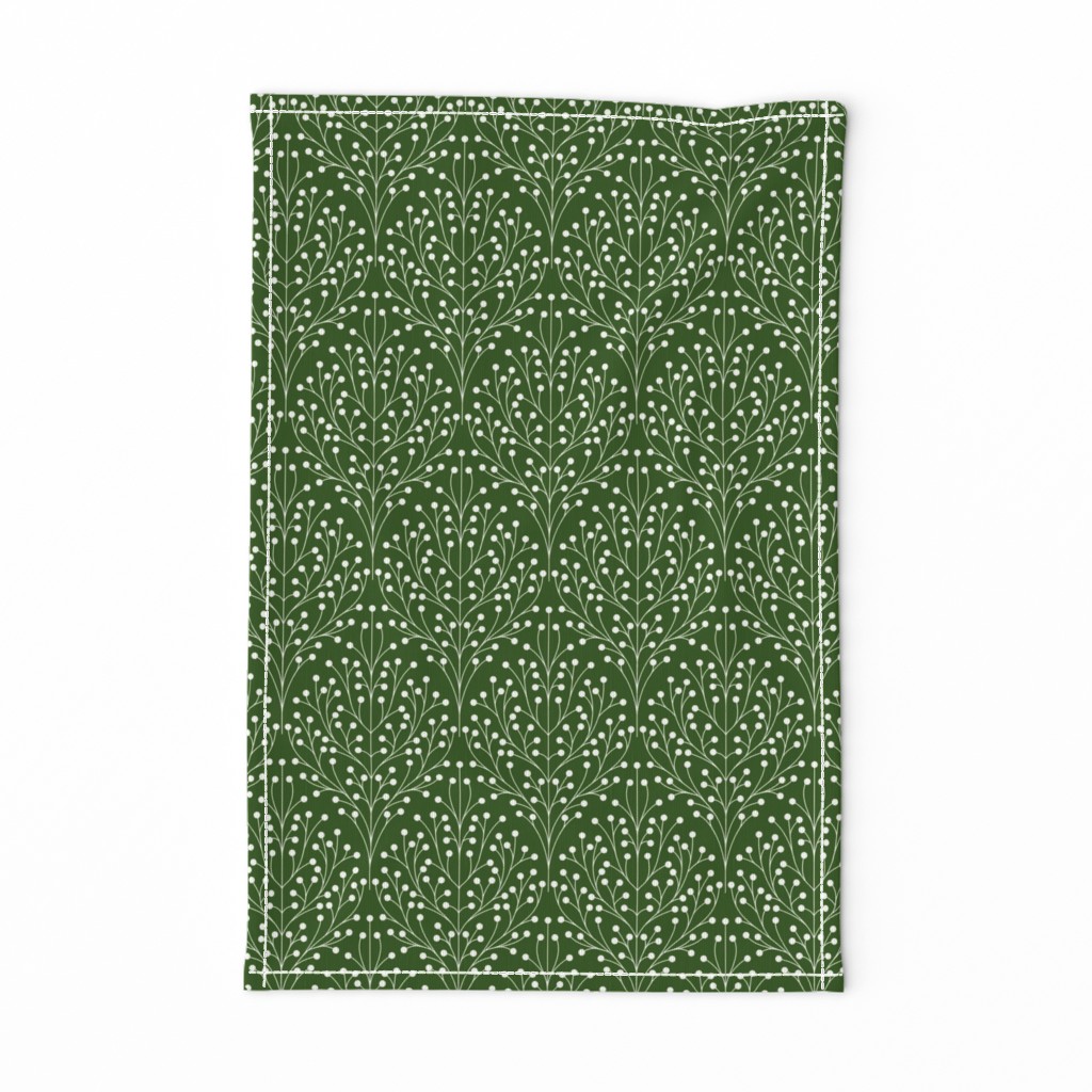 Berry shrub damask green