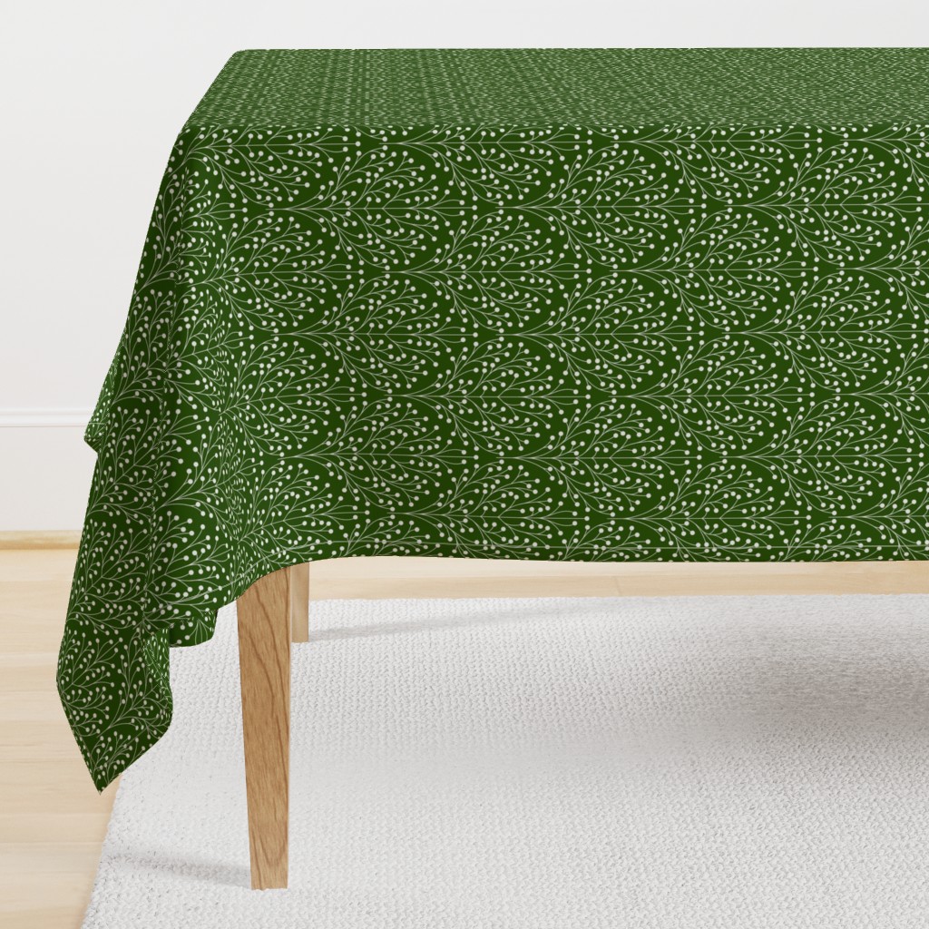 Berry shrub damask green