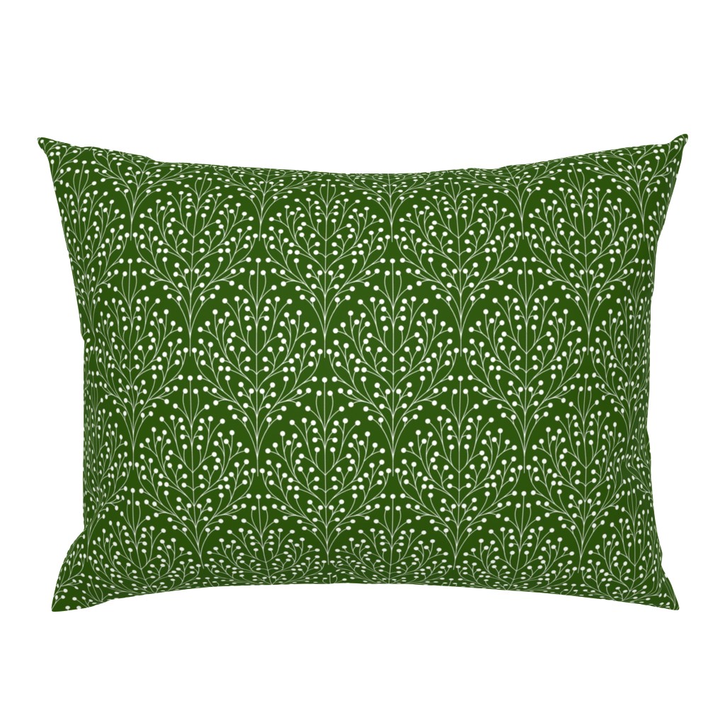 Berry shrub damask green