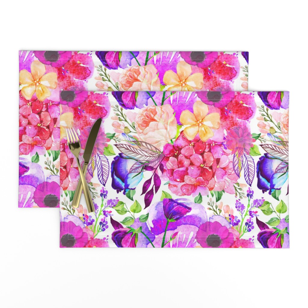 Pretty in Pink Watercolor Floral 