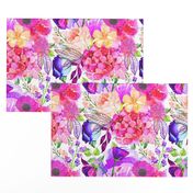 Pretty in Pink Watercolor Floral 