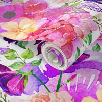 Pretty in Pink Watercolor Floral 