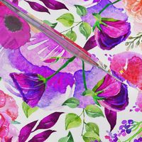 Pretty in Pink Watercolor Floral 