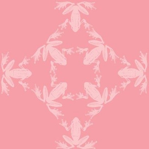 dancing frog lattice pastel pinks