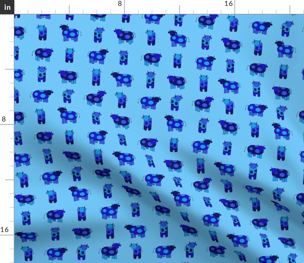 blue cows