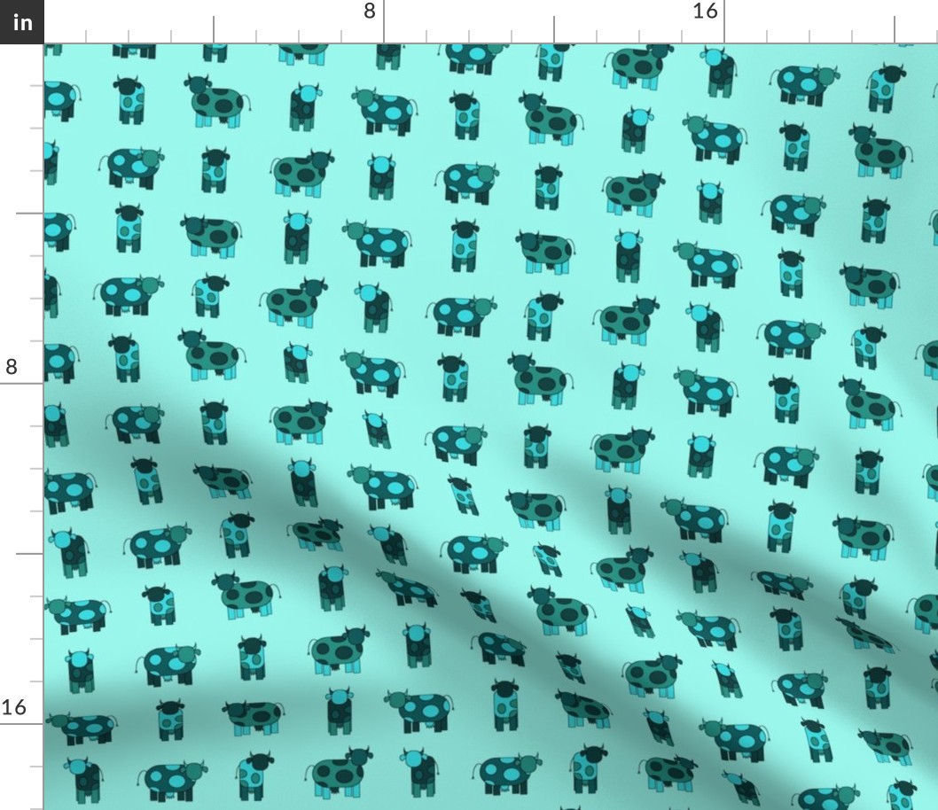 aqua cows