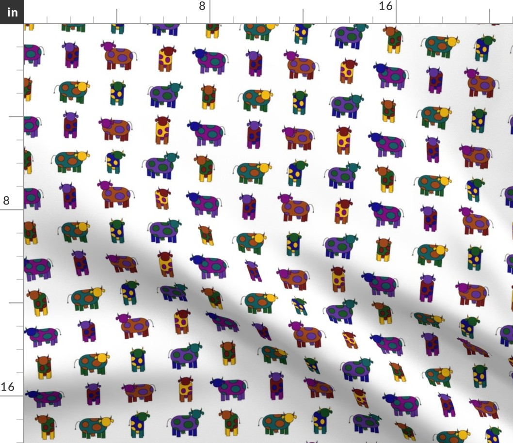 colorful cows