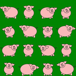 Green pigs!