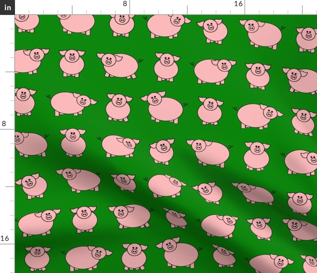 Green pigs!