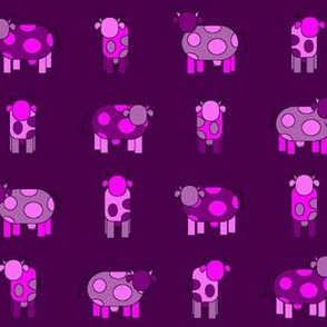 dark pink cows