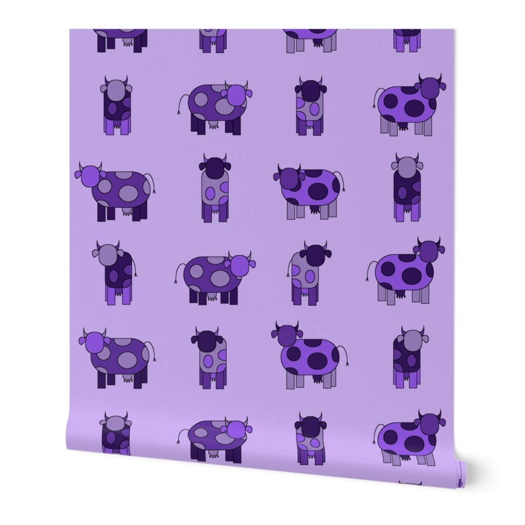 light purple cows