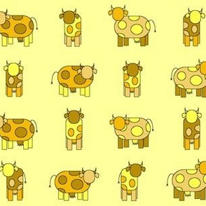 yellow cows