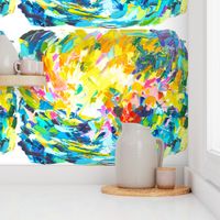 Bright Colorful Painting Print. 