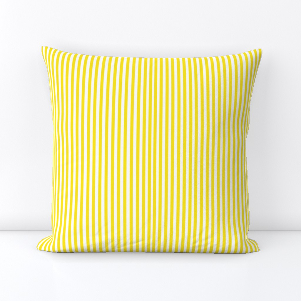 Perfectly Pinstripe in Yellow // White