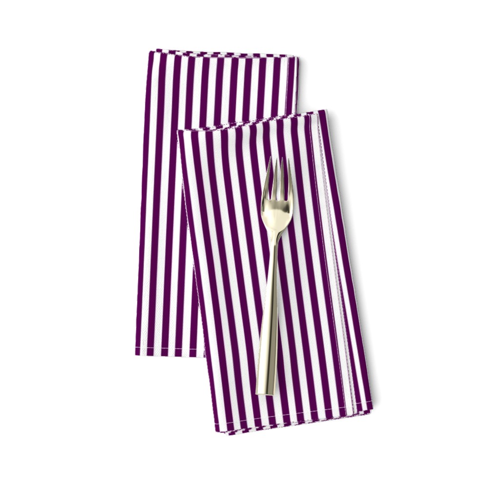 Perfectly Pinstripe in Eggplant // White
