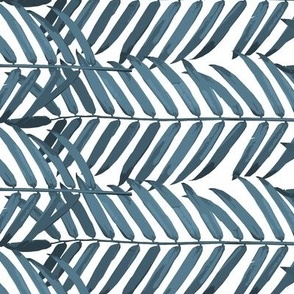 Luxe Palm Leaf (indigo)