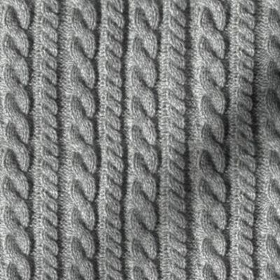 Knitting in grey