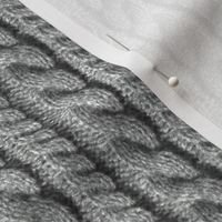 Knitting in grey