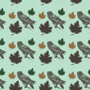 Owls and Leaves