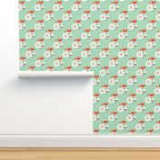 Autumn fox blossom mint  orange woodland