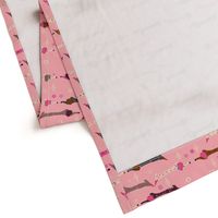 Dappled Dachshunds on Pink