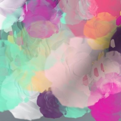 Colorful Abstracted Roses