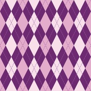 argyle in purple tone