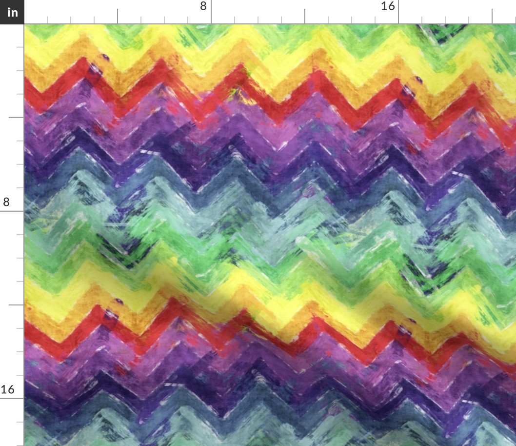 Painted Rainbow - Zigzag