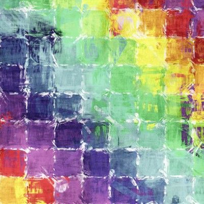 Painted Rainbow - Squares