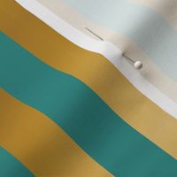 Stripes Teal and Gold