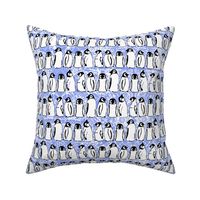 baby ice penguins cornflower blue