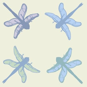 Dragonflies - Pastel