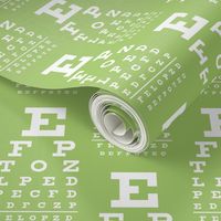 Standard Vision Chart in apple green