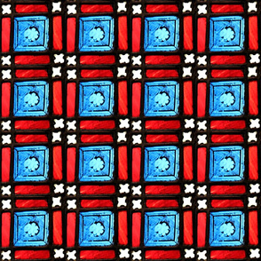 stained glass squares