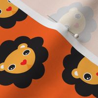 Retro circus lions cool kids design