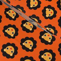 Retro circus lions cool kids design