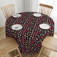 Retro colorful owls best selling owl print in colorful summer colors
