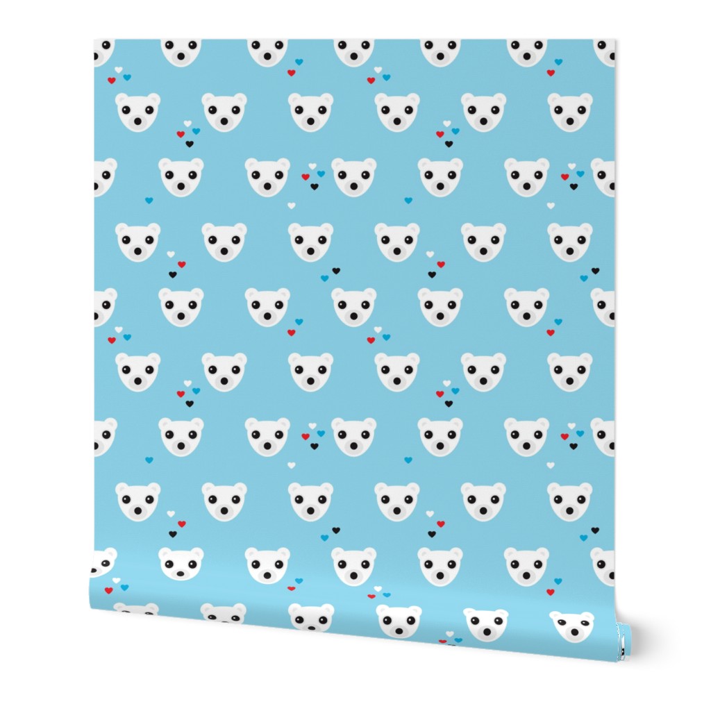 Polar bear winter love actic bears theme for kids