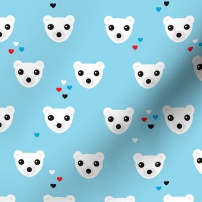 Polar bear winter love actic bears theme for kids