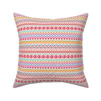 Ethnic colorful aztec design summer geometric triangles peru print