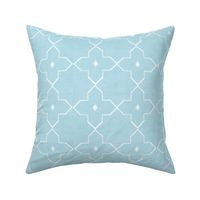 Moroccan Tile in Muted Morning Blues