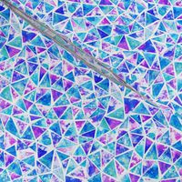 Cool purple and aqua triangle mosaic
