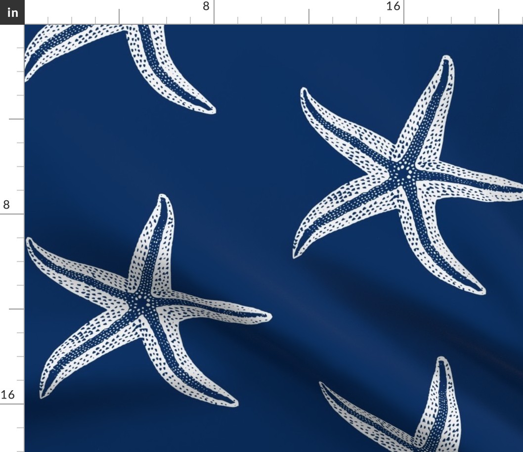 I wish upon a Starfish Blue Inverse