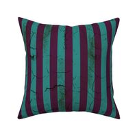 Distressed Stripes Purple and Teal