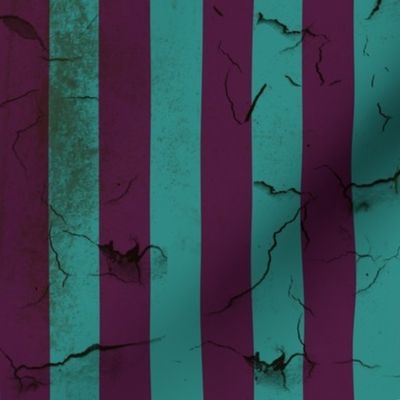 Distressed Stripes Purple and Teal