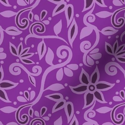 Rapunzel Skirt Floral PURPLE